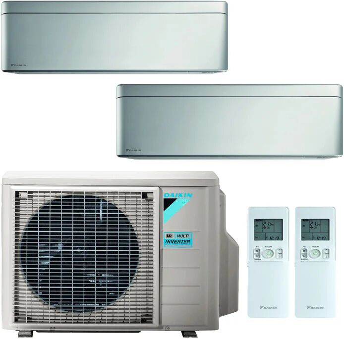 Condizionatore Daikin Stylish New Total Silver Dual Split 7000+12000 Btu Inverter R32 2Mxm40M A++/A++ Wifi (STYLISH 2MXM40M 7+12)