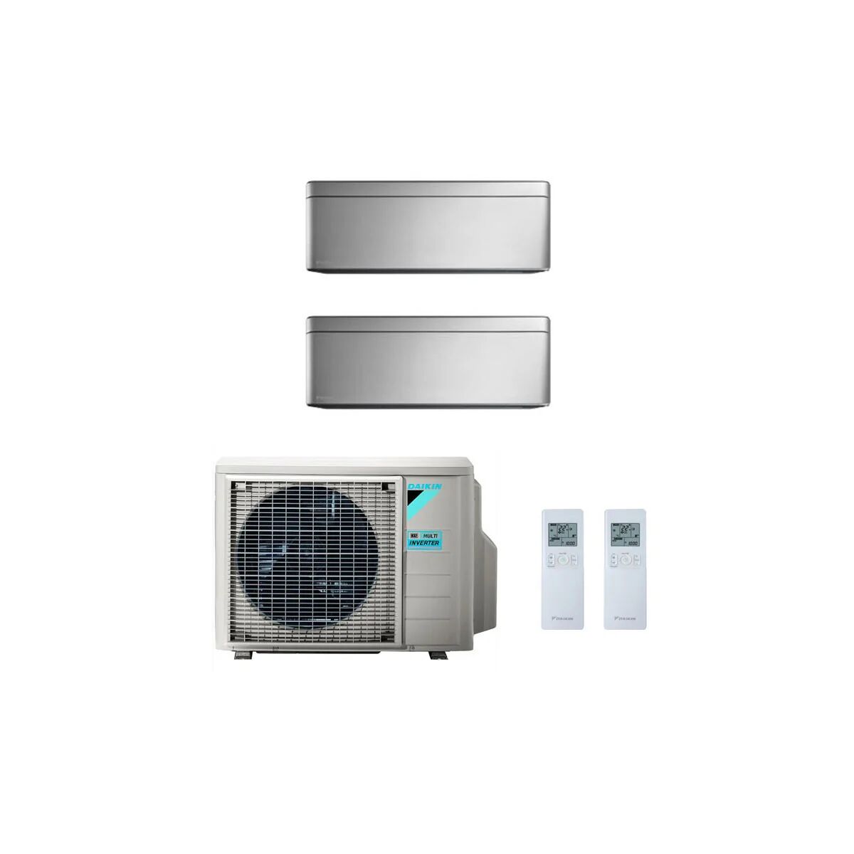 Condizionatore Daikin Stylish New Total Silver Dual Split 9000+12000 Btu Inverter R32 2Mxm50M A+++/A++ Wifi (STYLISH 2MXM50M 9+12)