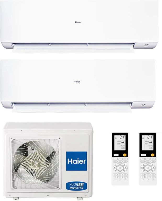 Condizionatore Haier Expert Plus Dual Split 12000+12000 Btu Inverter R32 3U70S2Sr5Fa Wifi (3U70S2SR5FA 12+12)