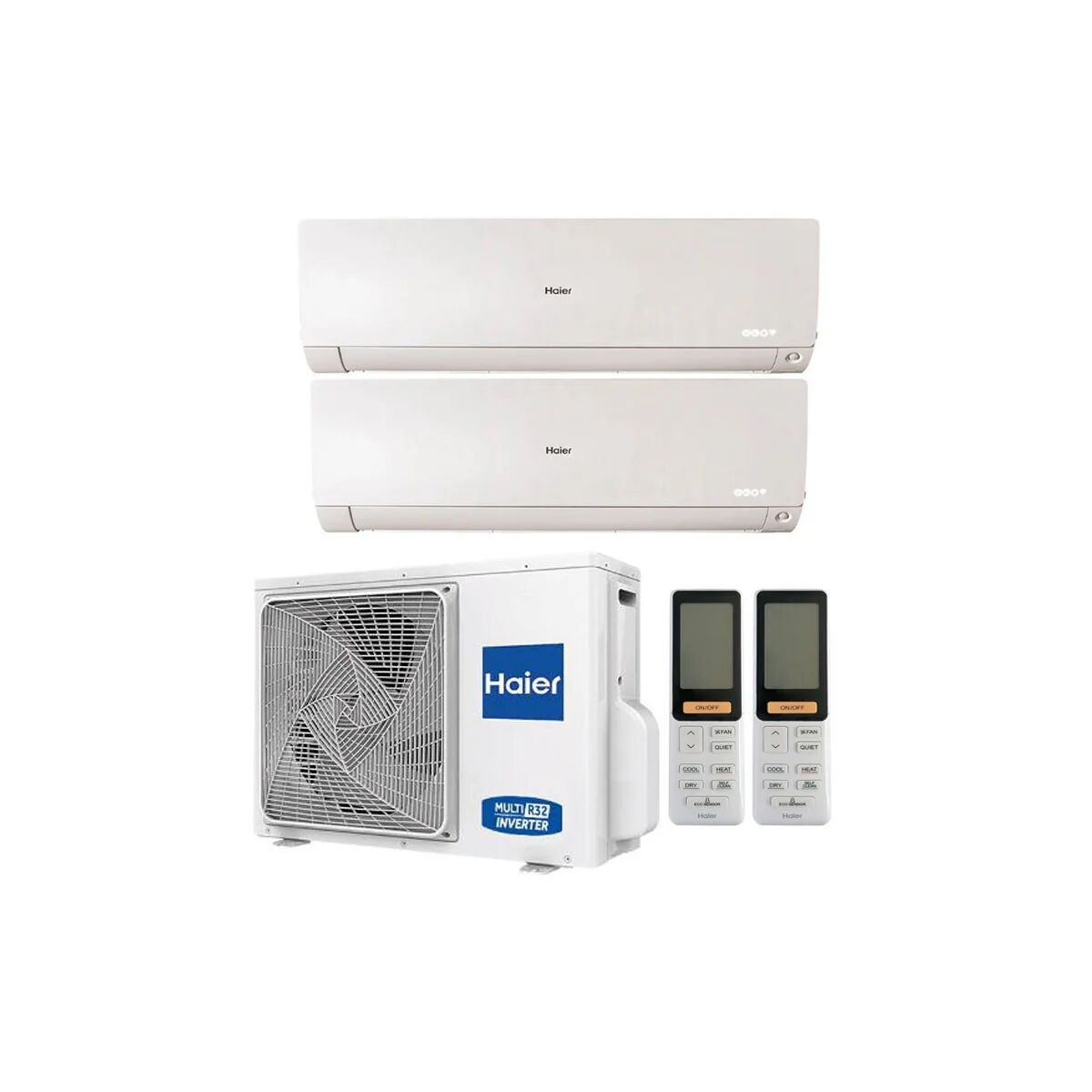 Condizionatore Haier Flexis Plus Dual Split 9000+12000 Btu Inverter R32 2U40S2Sm1Fa A++ Wifi (2U40S2SM1FA 9+12)