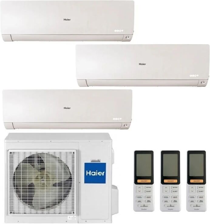 Condizionatore Haier Flexis Plus Trial Split 7000+7000+12000 Btu Inverter R32 3U55S2Sr5Fa A++ Wifi (3U55S2SR5FA 7+7+12)