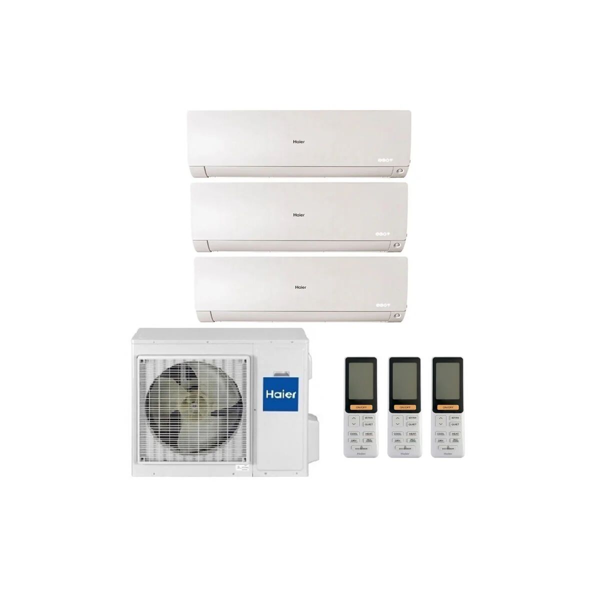 Condizionatore Haier Flexis Plus Trial Split 7000+9000+15000 Btu Inverter R32 3U70S2Sr5Fa A++ Wifi (3U70S2SR5FA 7+9+15)