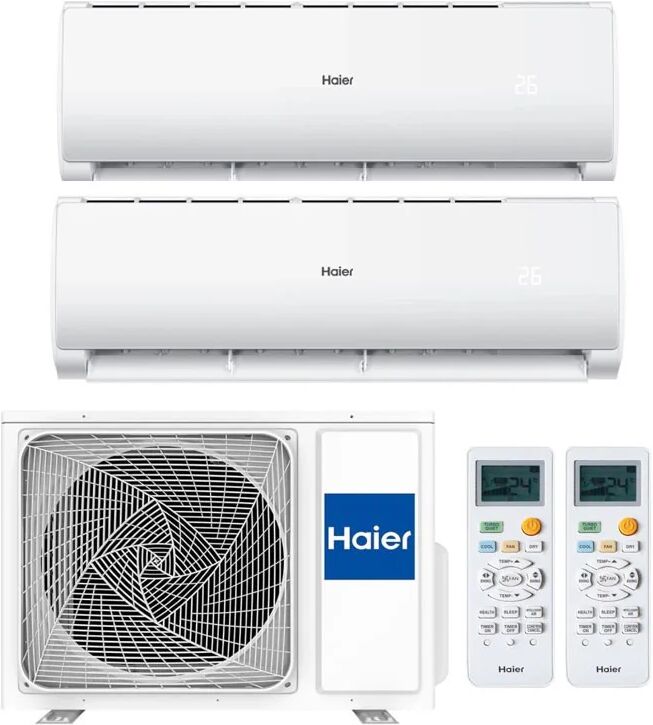 Condizionatore Haier Geos Plus Dual Split 9000+12000 Btu Inverter R32 2U50Meffra A++ Wifi (2U50MEFFRA 9+12)