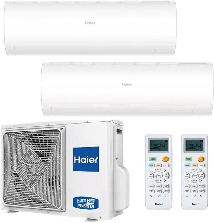 Condizionatore Haier Pearl Dual Split 7000+9000 Btu Inverter R32 2U50S2Sm1Fa A++ Wifi (2U50S2SM1FA 7+9)