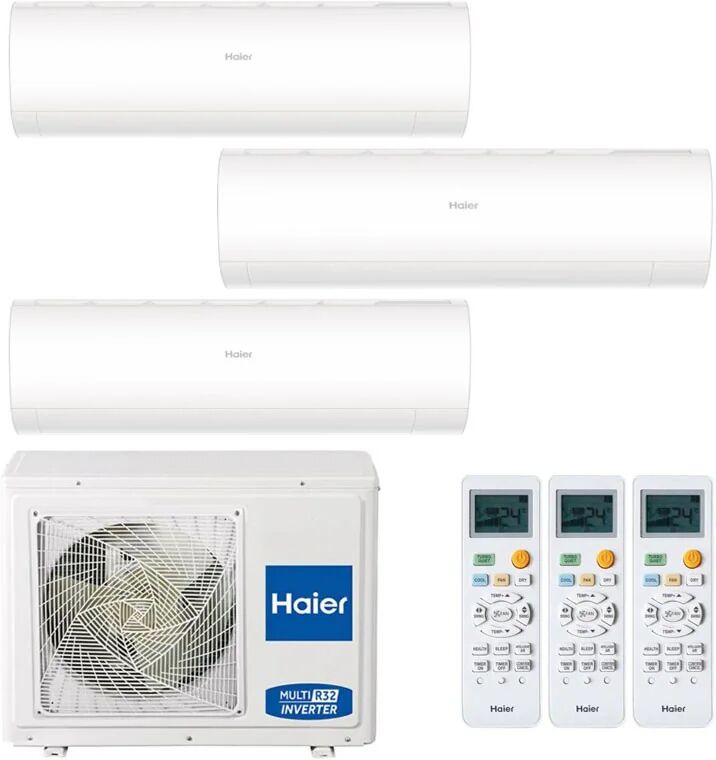 Condizionatore Haier Pearl Trial Split 7000+7000+12000 Btu Inverter R32 3U55S2Sr5Fa A+ Wifi (3U55S2SR5FA 7+7+12)