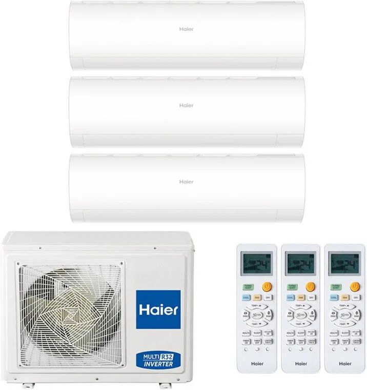 Condizionatore Haier Pearl Trial Split 9000+9000+9000 Btu Inverter R32 3U70S2Sr5Fa A++ Wifi (3U70S2SR5FA 9+9+9)