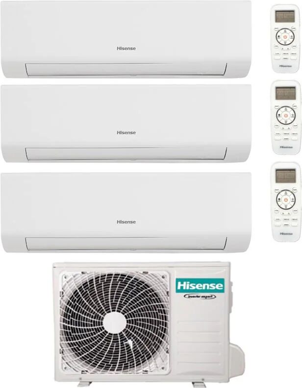 Condizionatore Hisense Energy Ultra Trial Split 9000+9000+12000 Btu Inverter R32 3Amw72U4Rja A++ Wifi (3AMW72U4RJA 9+9+12)