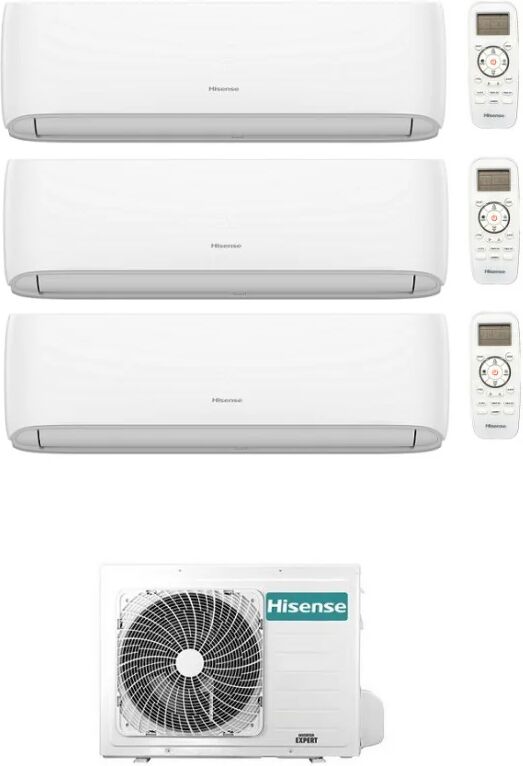 Condizionatore Hisense Hi-Comfort Trial Split 12000+12000+12000 Btu Inverter R32 3Amw72U4Rjc A++/A+ Wifi (HI-COMFORT 3AMW72U4RJC 12+12+12)