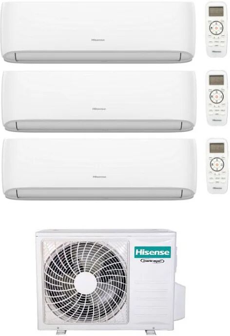 Condizionatore Hisense Hi-Comfort Trial Split 7000+7000+7000 Btu Inverter R32 3Amw52U4Rja A++/A+ Wifi (HI-COMFORT 3AMW52U4RJA 7+7+7)