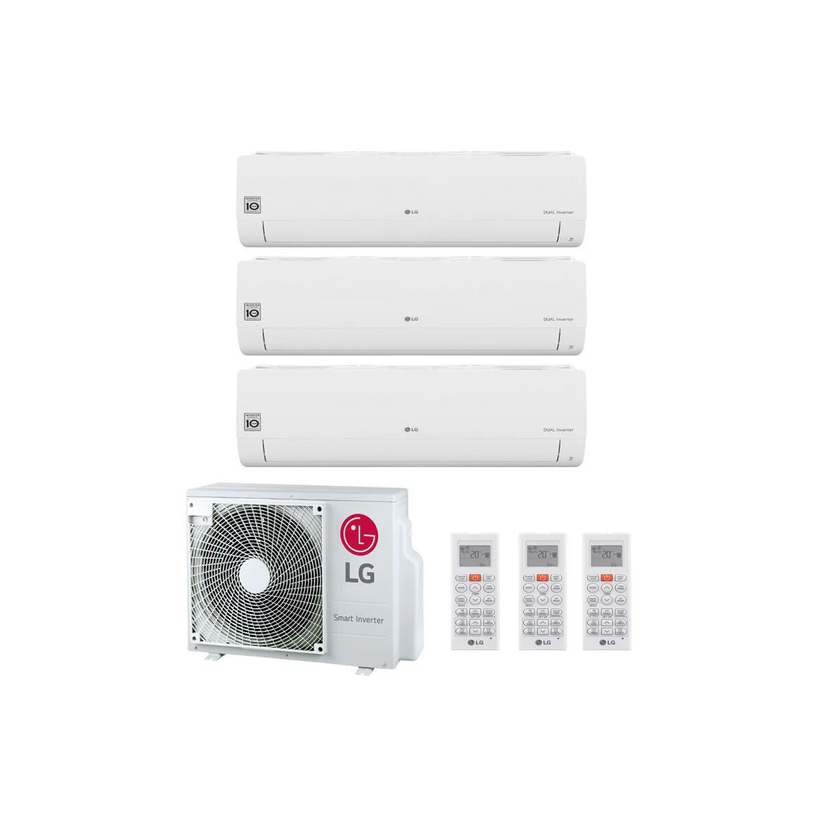 Condizionatore Lg Libero Smart Trial Split 7000+7000+7000 Btu Inverter R32 Mu3R19 A+++ Wifi (LIBERO SMART MU3R19 7+7+7)