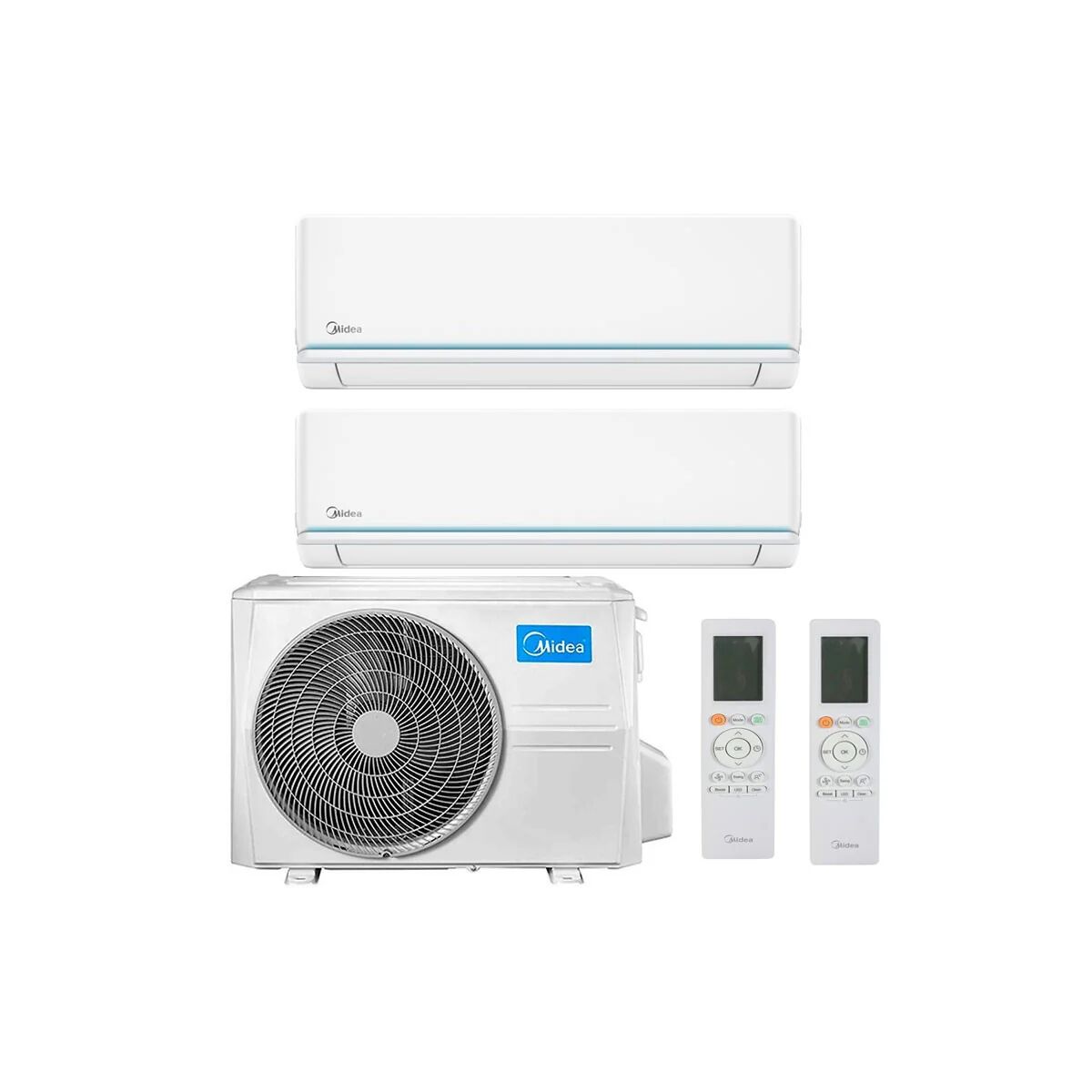 Condizionatore Midea Evolution Dual Split 9000+12000 Btu Inverter R32 M2Oh-14Hfn8-Q A++ (M2OH-14HFN8-Q 9+12)