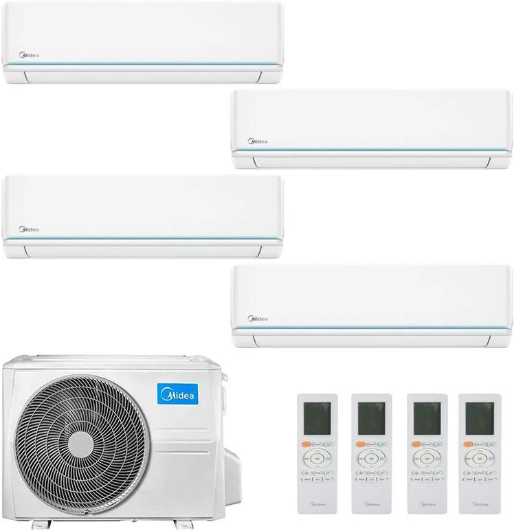 Condizionatore Midea Evolution Quadri Split 12000+12000+12000+12000 Btu Inverter R32 M4Ob-36Hfn8-Q A++ (M4OB-36HFN8-Q 12+12+12+12)