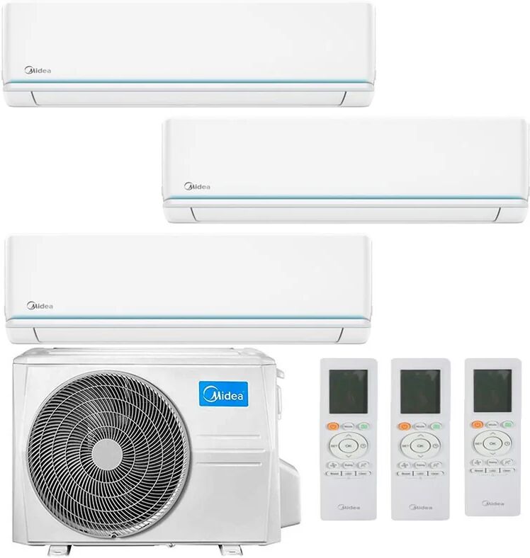 Condizionatore Midea Evolution Trial Split 12000+12000+12000 Btu Inverter R32 M3Oa-27Hfn8-Q A++ Wifi (M3OA-27HFN8-Q 12+12+12)