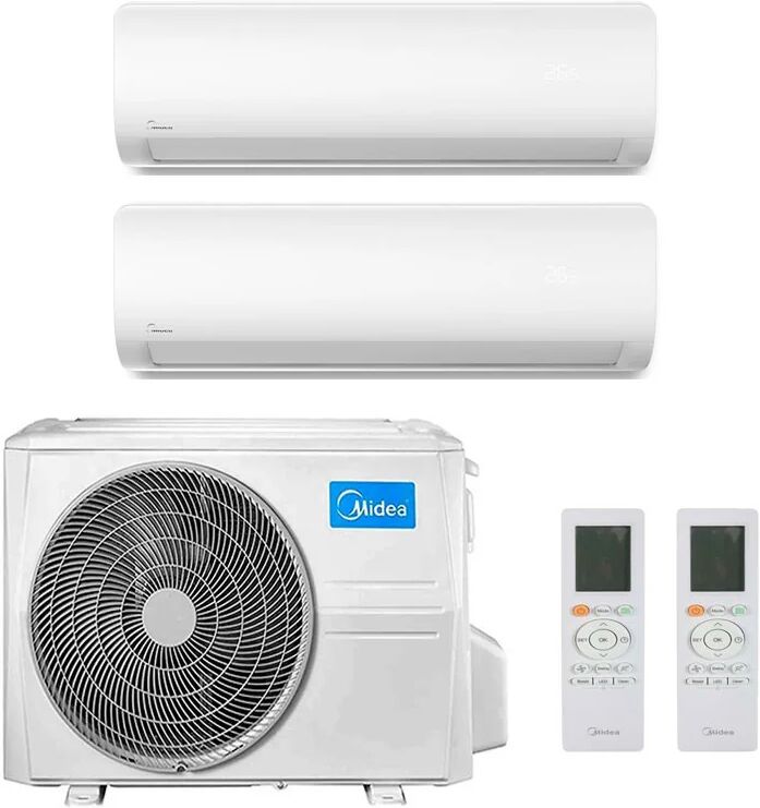 Condizionatore Midea Extreme Dual Split 9000+9000 Btu Inverter R32 M2Oh-14Hfn8-Q A++ Wifi (M2OH-14HFN8-Q 9+9)