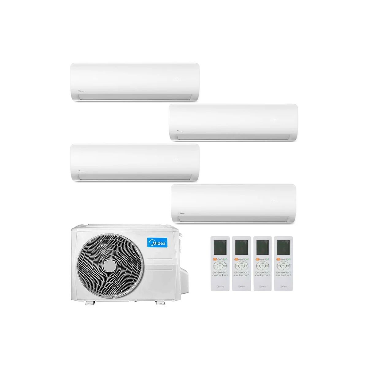 Condizionatore Midea Extreme Quadri Split 12000+12000+12000+12000 Btu Inverter R32 M4Ob-36Hfn8-Q A++ Wifi (M4OB-36HFN8-Q 12+12+12+12)