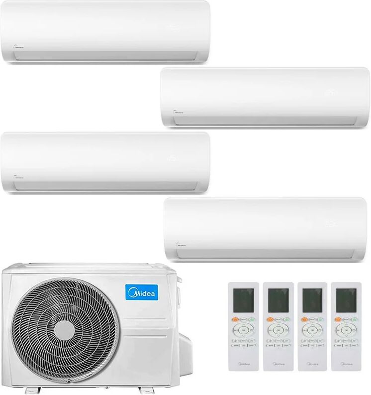 Condizionatore Midea Extreme Quadri Split 9000+9000+9000+12000 Btu Inverter R32 M4Ob-36Hfn8-Q A++ Wifi (M4OB-36HFN8-Q 9+9+9+12)