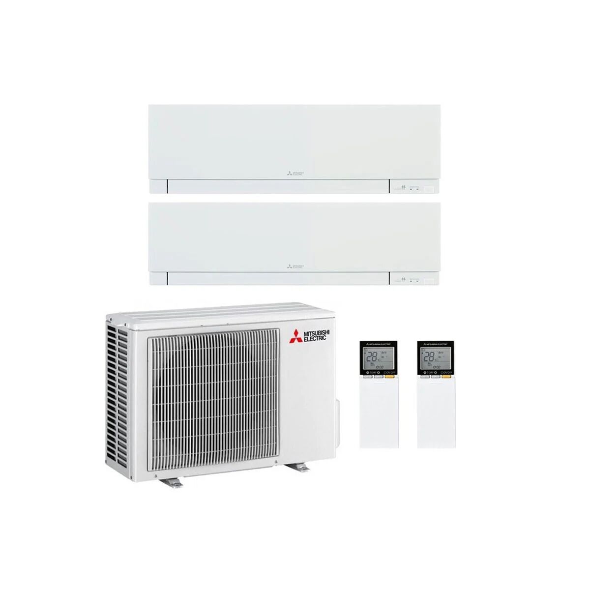 Condizionatore Mitsubishi Kirigamine Zen Dual Split 7000+9000 Btu Inverter R32 Mxz-2F42Vf A+++ Wifi (MXZ-2F42VF 7+9)