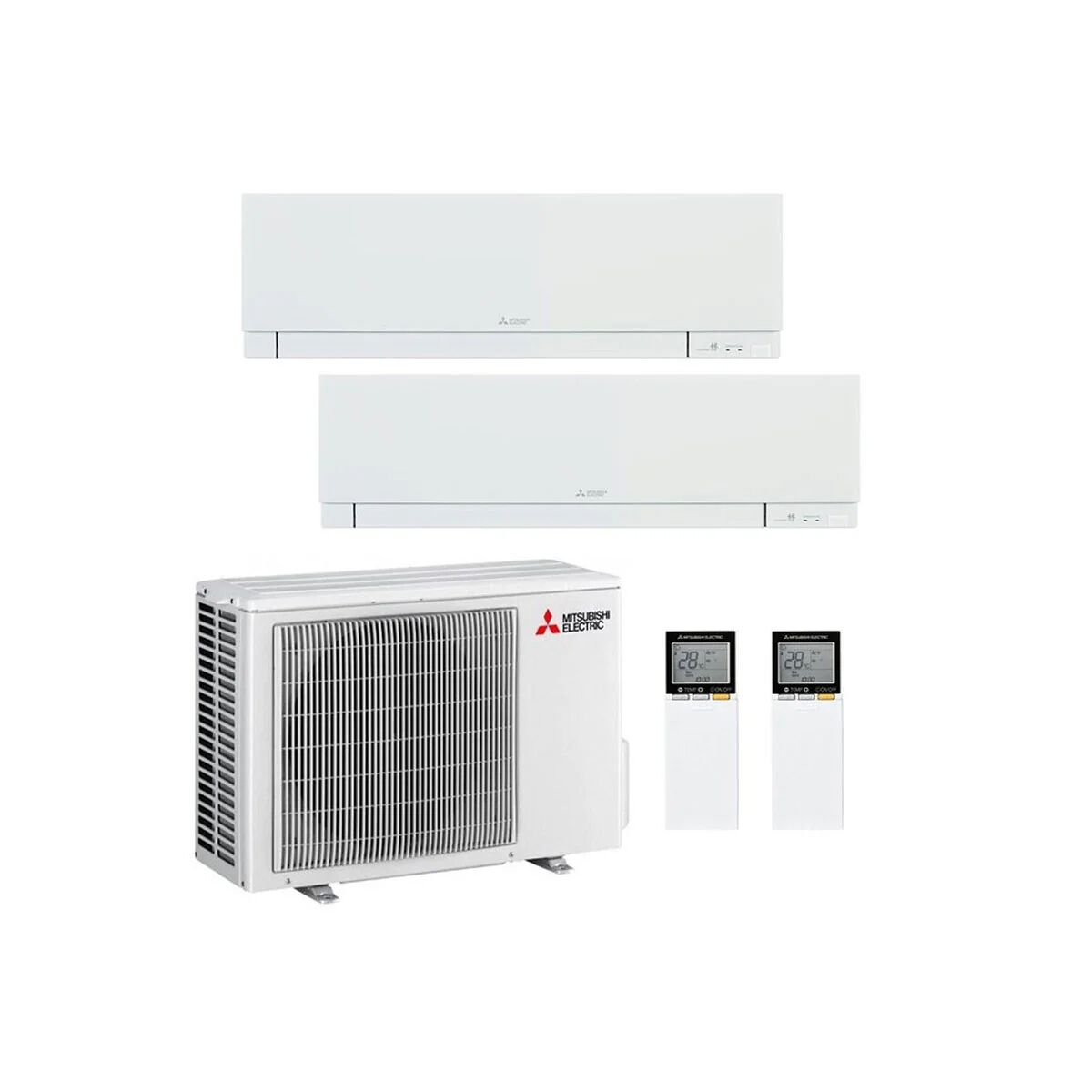 Condizionatore Mitsubishi Kirigamine Zen Dual Split 9000+9000 Btu Inverter R32 Mxz-2F53Vf A+++ Wifi (MXZ-2F53VF 9+9)