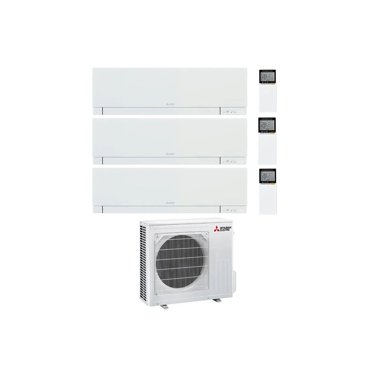 Condizionatore Mitsubishi Kirigamine Zen Trial Split 7000+12000+12000 Btu Inverter R32 Mxz-3F54Vf A+++ Wifi (MXZ-3F54VF 7+12+12)