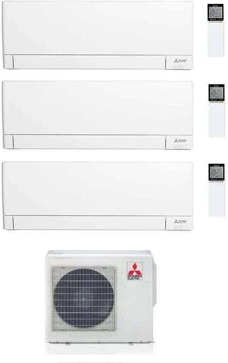 Condizionatore Mitsubishi Msz-Ay Trial Split 9000+9000+18000 Btu Inverter R32 Mxz-3F54Vf A+++ Wifi (MXZ-3F54VF 9+9+18)