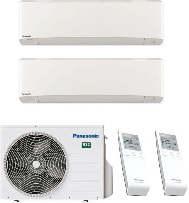 Condizionatore Panasonic Etherea Dual Split 7000+7000 Btu Inverter R32 Cu-2Z50Tbe A+++/A++ Wifi (ETHEREA Z CU-2Z50TBE 7+7)