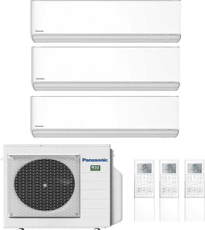 Condizionatore Panasonic Etherea Z Trial Split 7000+12000+12000 Btu Inverter Cu-3Z52Tbe A+++ Wifi (ETHEREA Z CU-3Z52TBE 7+12+12)