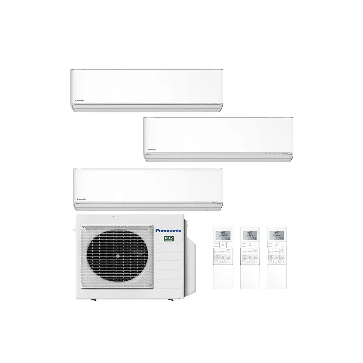 Condizionatore Panasonic Etherea Z Trial Split 7000+7000+12000 Btu Inverter Cu-3Z68Tbe A++ Wifi (ETHEREA Z CU-3Z68BE 7+7+12)