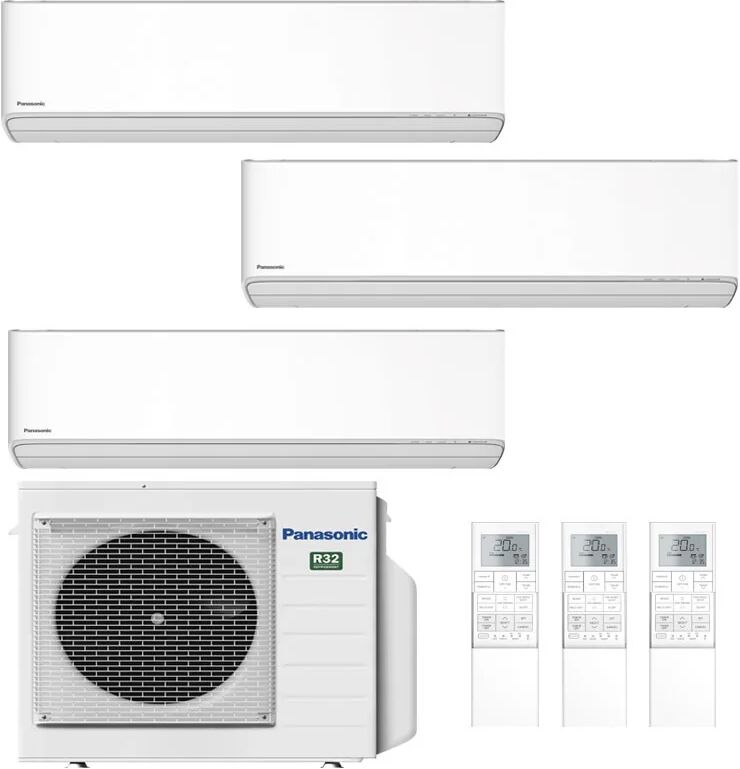 Condizionatore Panasonic Etherea Z Trial Split 7000+7000+15000 Btu Inverter Cu-3Z68Tbe A++ Wifi (ETHEREA Z CU-3Z68BE 7+7+15)