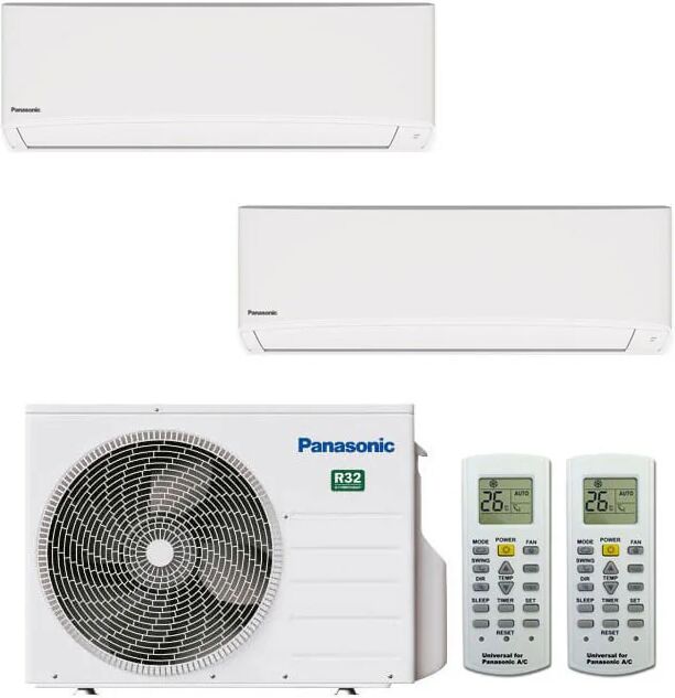 Condizionatore Panasonic Tz Dual Split 9000+12000 Btu Inverter R32 Cu-2Tz41Tbe A++/A+ (TZ CU-2TZ41TBE 9+12)