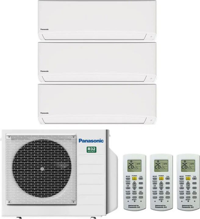 Condizionatore Panasonic Tz Trial Split 7000+7000+7000 Btu Inverter R32 Cu-3Tz52Tbe A+/A++ (TZ CU-3TZ52TBE 7+7+7)