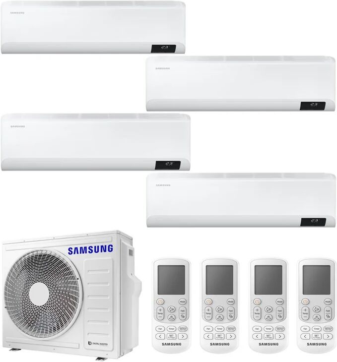 Condizionatore Samsung Cebu Quadri Split 7000+7000+7000+18000 Btu Inverter R32 Aj080 A++/A+ Wifi (CEBU AJ080T 7+7+7+18)