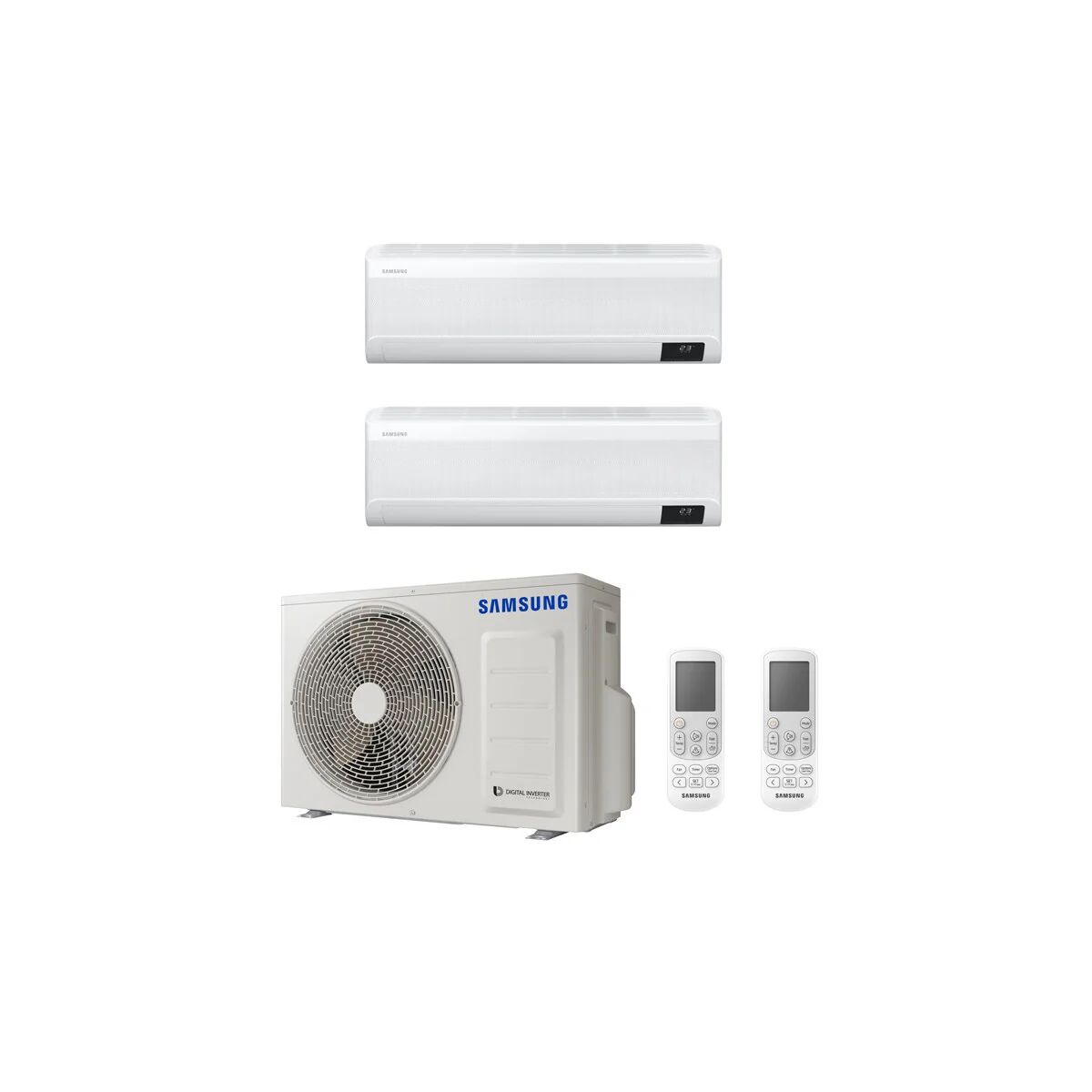 Condizionatore Samsung Windfree Avant Dual Split 7000+18000 Btu Inverter R32 Aj050 A+++/A++ Wifi (Windfree AVANT AJ050T 7+18)