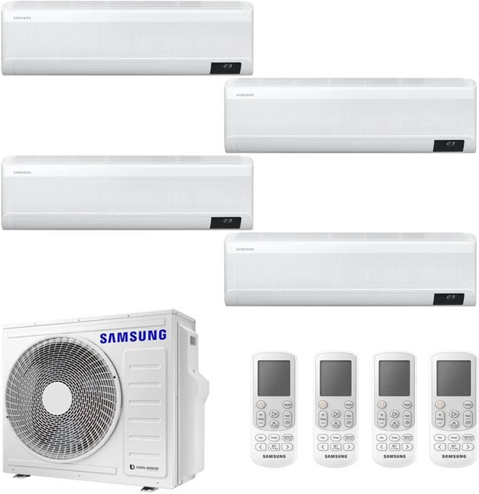 Condizionatore Samsung Windfree Avant Quadri Split 7000+7000+7000+18000 Btu Inverter R32 Aj080 A++/A+ Wifi (Windfree AVANT AJ080T 7+7+7+18)