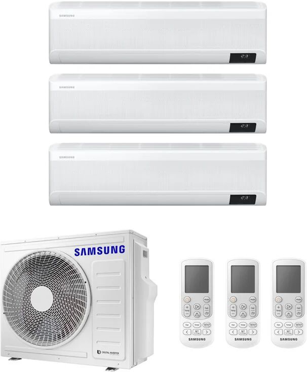 Condizionatore Samsung Windfree Avant Trial Split 7000+7000+18000 Btu Inverter R32 Aj068 A++/A+ Wifi (Windfree AVANT AJ068T 7+7+18)