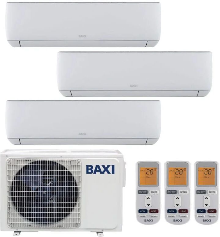 Condizionatore Baxi Astra Trial Split 12000+12000+12000 Btu Inverter R32 Lsgt70-3M A++