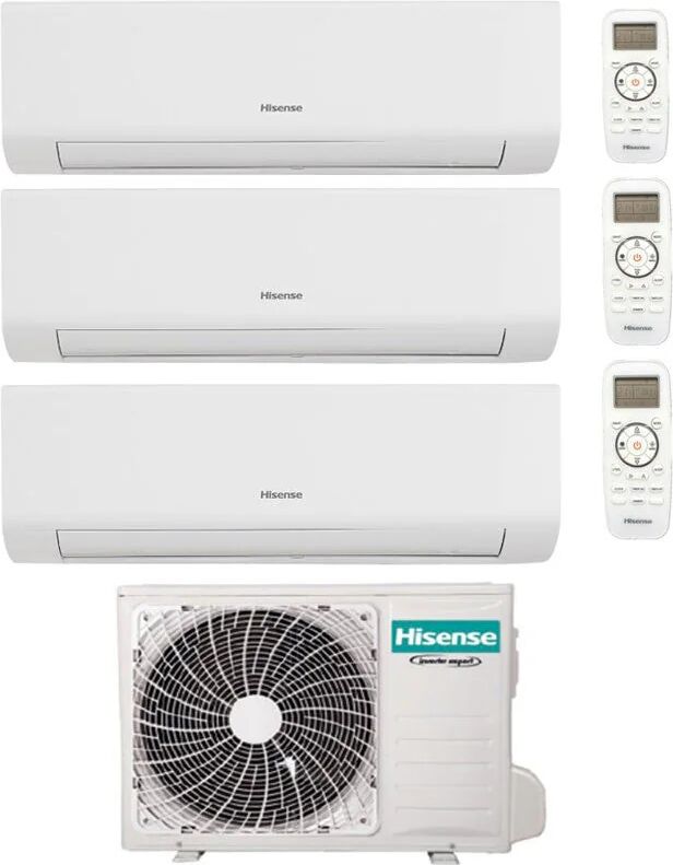 Condizionatore Hisense Energy Ultra Trial Split 9000+9000+12000 Btu Inverter R32 3Amw52U4Rja A++ Wifi