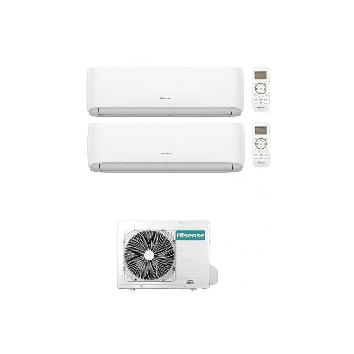 Condizionatore Hisense Hi-Comfort Dual Split 7000+9000 Btu Inverter R32 2Amw42U4Rgc A++/A+ Wifi