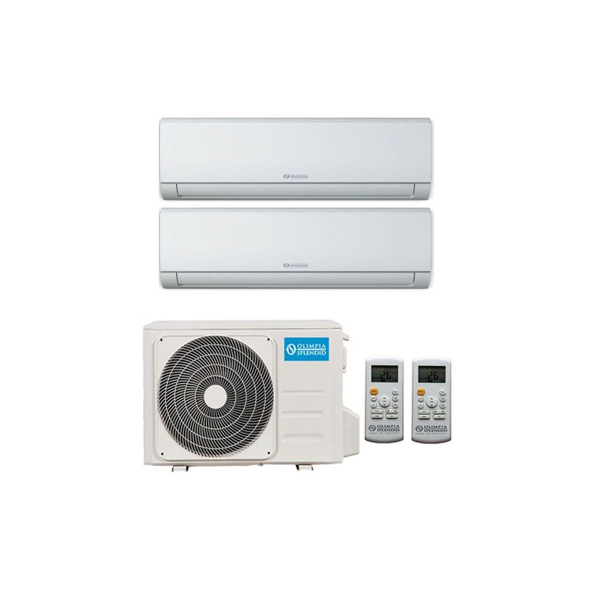 Condizionatore Olimpia Splendid Nexya S4 E Dual Split 9000+9000 Btu Inverter R32 Os-Cemyh14Ei A++ Wifi