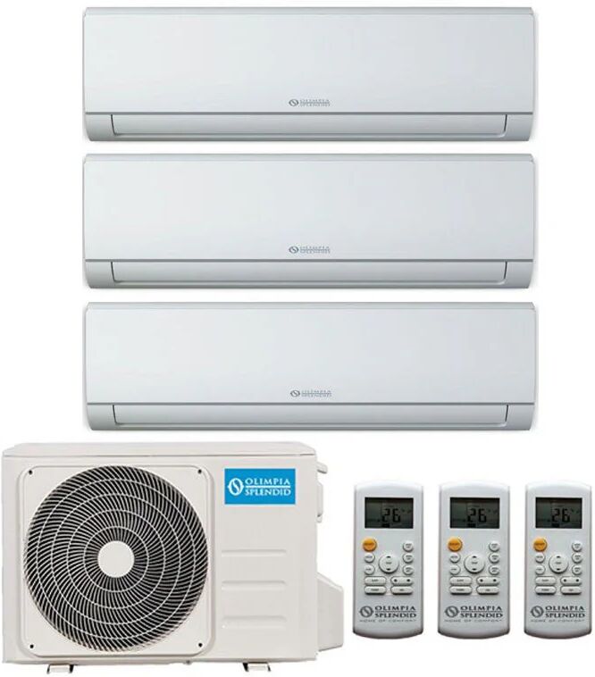 Condizionatore Olimpia Splendid Nexya S4 E Trial Split 9000+9000+9000 Btu Inverter R32 Os-Cemyh21Ei A++ Wifi