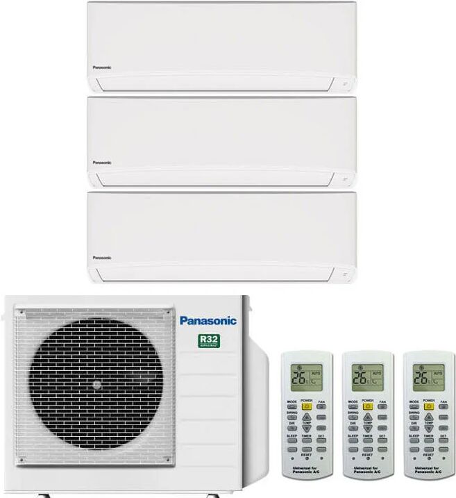 Condizionatore Panasonic Tz Trial Split 7000+9000+9000 Btu Inverter R32 Cu-3Tz52Tbe A+/A++