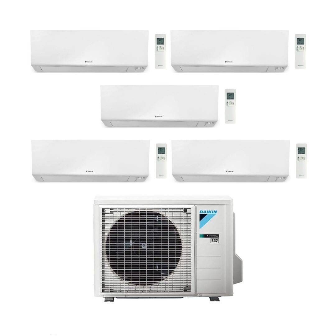 Daikin Climatizzatore Penta Split Bluevolution serie FTXM-R PERFERA 9+9+9+12+12 con 5MXM90A R-32 Wi-Fi Integrato