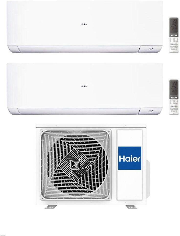 HAIER Climatizzatore Dual Split Serie Expert 9+9 Con 2U50S2M1FA-3 Inverter Wi-Fi Classe A+++