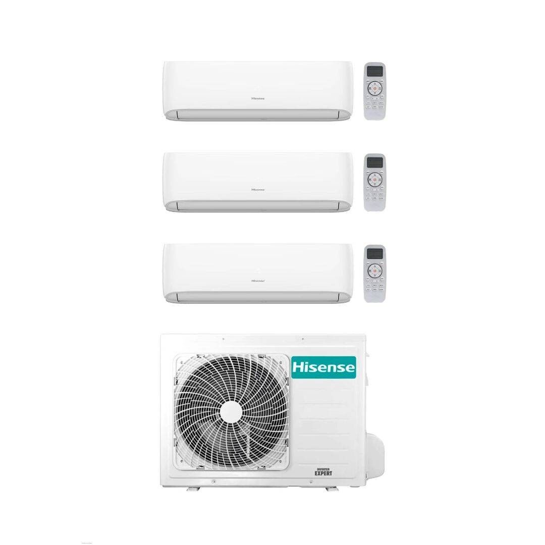 Hisense Climatizzatore Trial Split Hi Comfort 12+12+12 Con 4AMW81U4RAA Inverter R-32 Classe A++