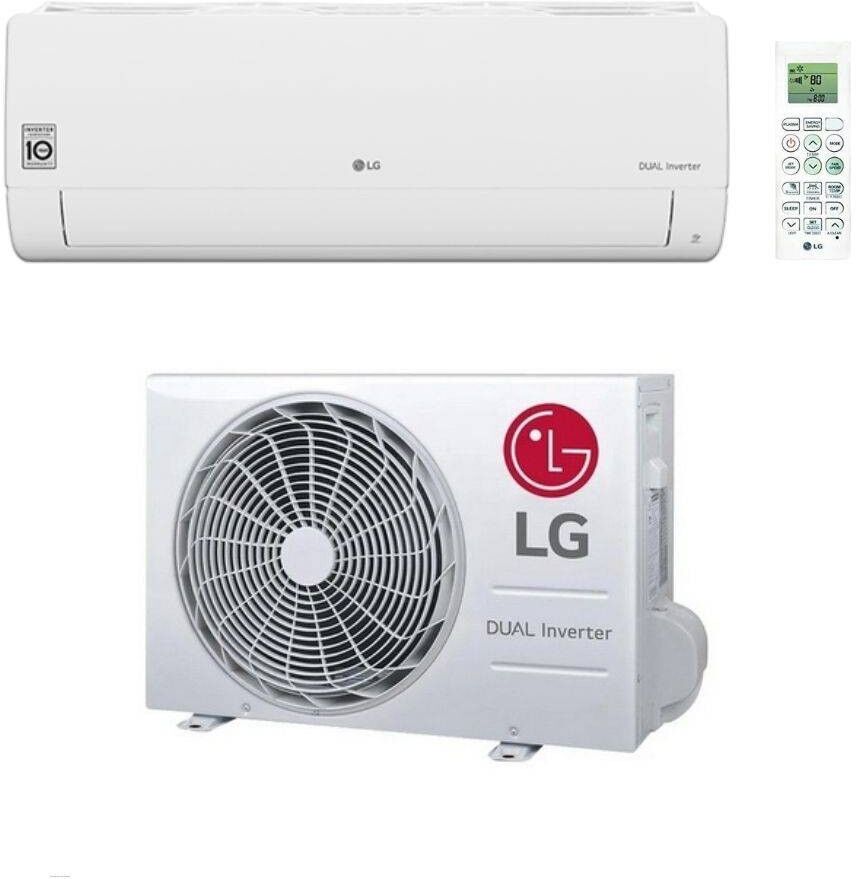 LG Climatizzatore Monosplit DUALCOOL Libero Smart S-09-12-18 ET Inverter R-32 Wi-Fi Classe A++ New2023 9000 btu