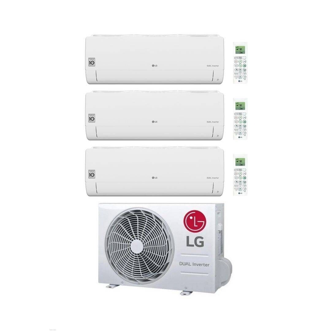 LG Climatizzatore TrialSplit Libero Smart 9+9+9 con MU4R25.U22 Inverter R-32 Wi-Fi Classe A++
