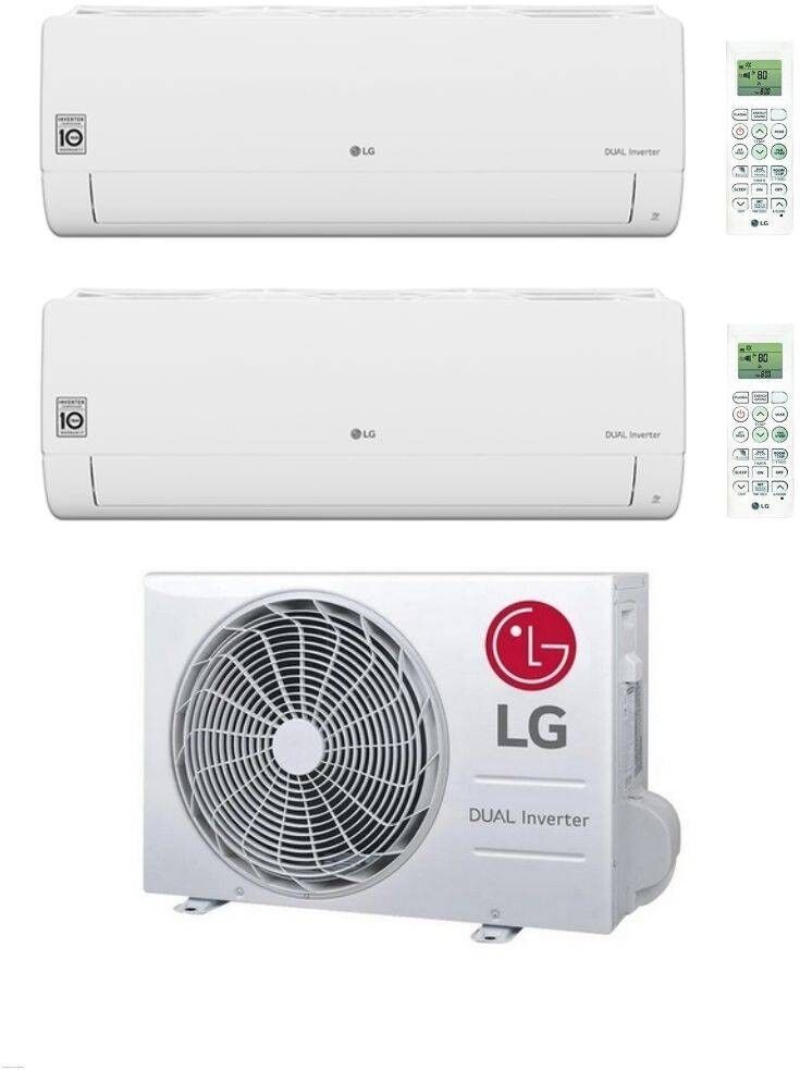 LG Climatizzatore DualSplit Libero Smart 9+9 con MU4R27.U42 Inverter R-32 Wi-Fi Classe A++