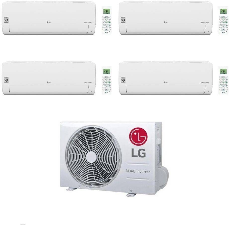 LG Climatizzatore QuadriSplit Libero Smart 9+9+9+9 con MU5R30.U42 Inverter R-32 Wi-Fi Classe A++