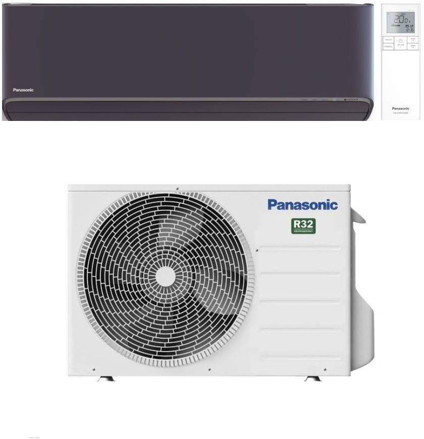 Panasonic Climatizzatore Monosplit Etherea Dark CS-XZ_XKEW-H Inverter R-32 Wi-Fi Classe A+++ 12000 btu