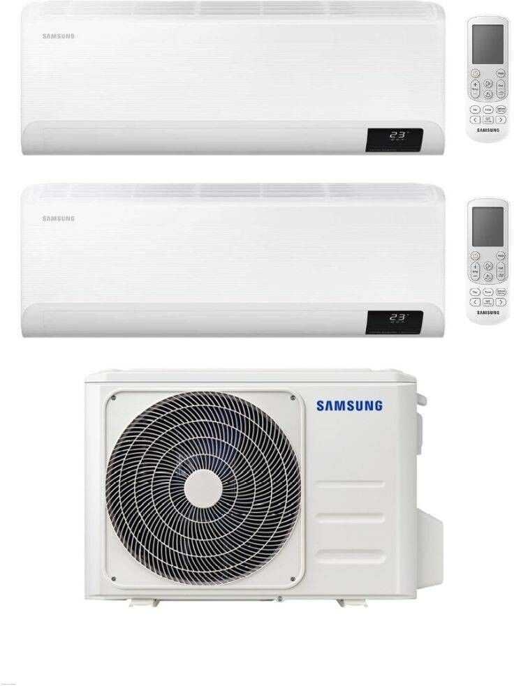 Samsung Climatizzatore Dual Split Cebu 9+12 con AJ040TXJ2KG/EU Inverter Wi-Fi Classe A++