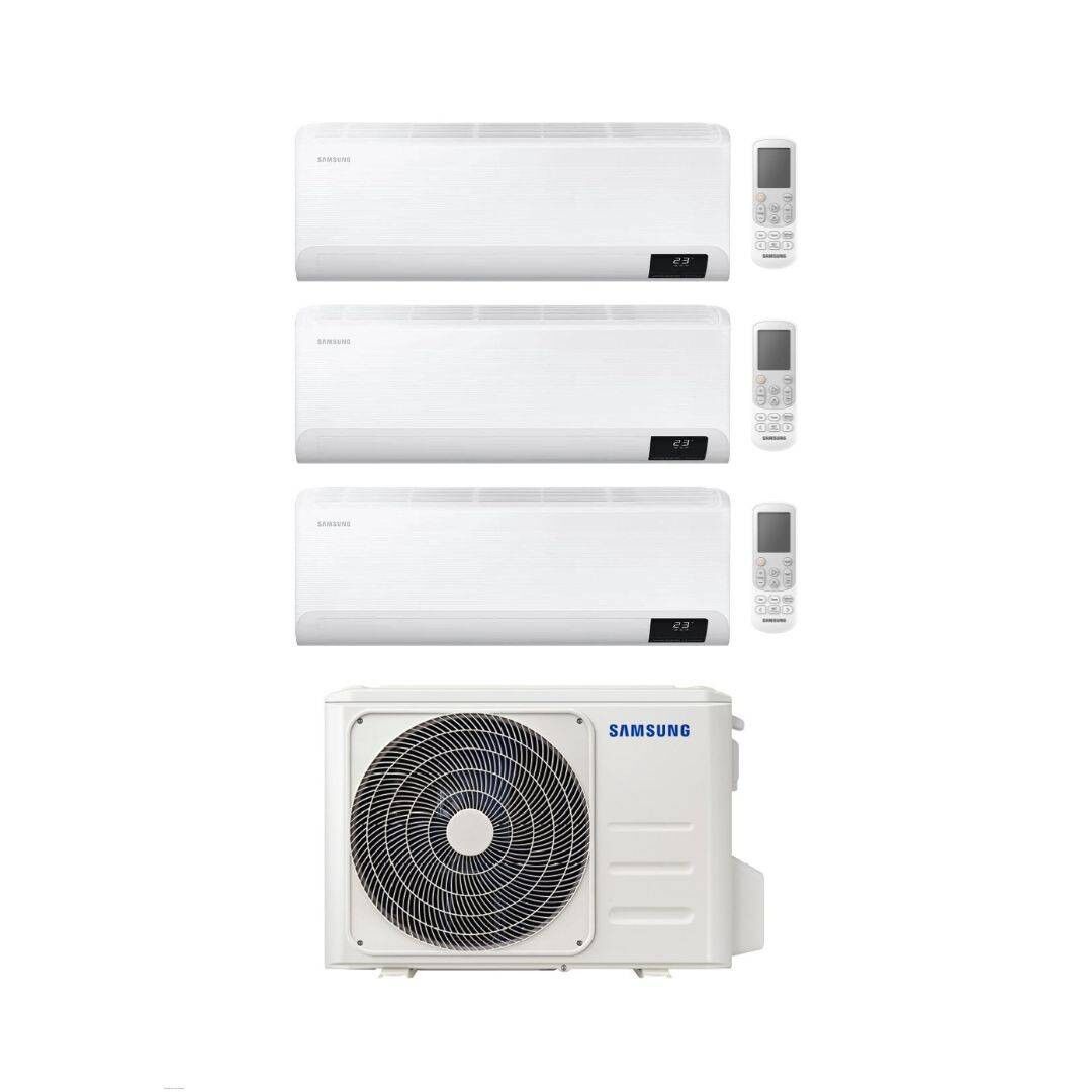 Samsung Climatizzatore Trial Split Cebu 7+9+12 con AJ052TXJ3KG/EU Inverter Wi-Fi Classe A++